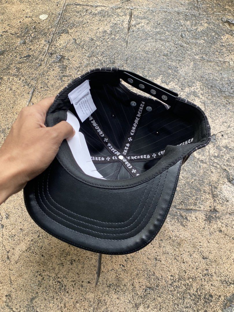 Chrome Hearts Pinstripe Hat leather strap (Category: Caps & Hats) located in Manila. Submitted by ownywest833 (Listing ID 1461154027, Image 3). Description: brandnew.