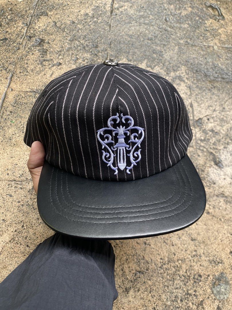 Chrome Hearts Pinstripe Hat leather strap (Category: Caps & Hats) located in Manila. Submitted by ownywest833 (Listing ID 1461154027, Image 1). Description: brandnew.