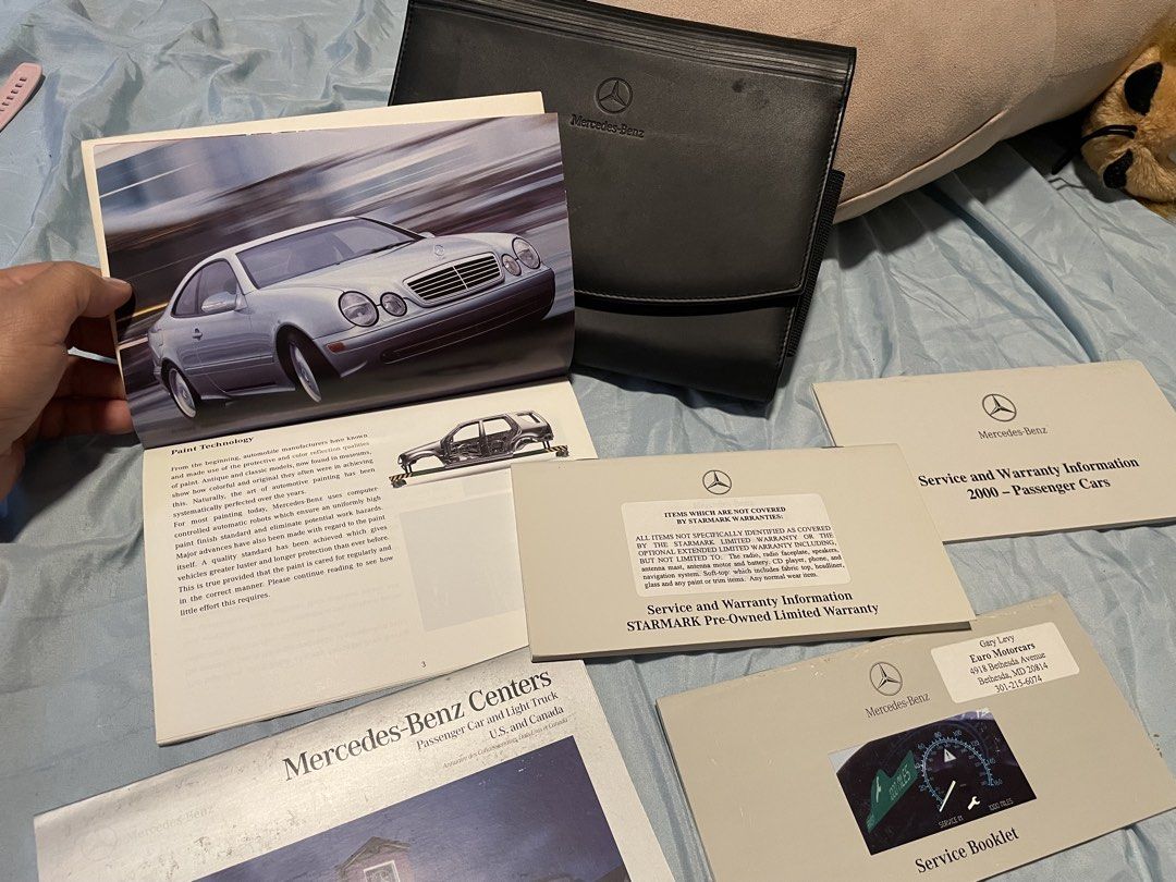 CLK 320 Manuals (Category: Other Automotive Parts and Accessories) located in Pasig City. Submitted by banhofstrasse (Listing ID 1461264633, Image 1). Description: Clk 320 or w208 Manuals • Service Booklet • Service and Warranty Information • Service and Warranty 2000 - Passenger Cars • Mercedes Benz Centers US and Canada • Vehicle Care Guide Genuine Mercedes Benz Booklet Pouch Pick up in Ortigas, Pasig City negotiable Definitely a rare find nowa