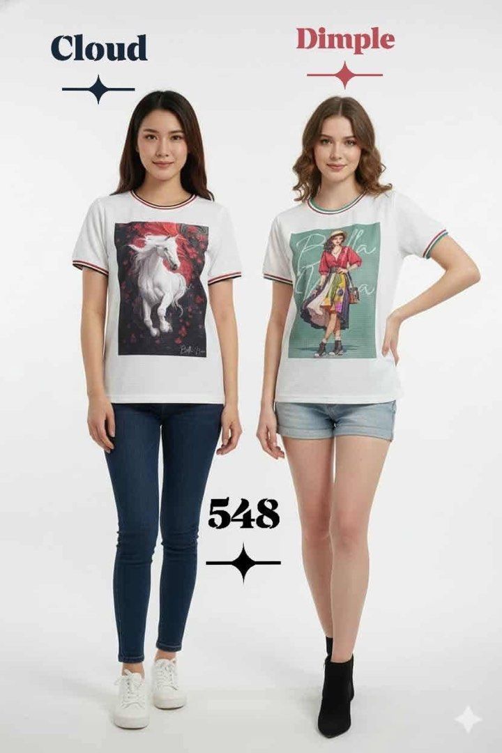 Cloud white tshirt w/ horse print (Category: Shirts) located in Taguig. Submitted by happy.viascloset (Listing ID 1460643513, Image 2). Description: .