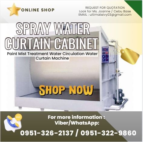 CL-W1001 water curtain spray booth (Category: Construction Tools & Equipment) located in Caloocan City. Submitted by ultimateiv03644 (Listing ID 1461196201, Image 1). Description: Water Curtain Cabinet Paint Mist Treatment Water Circulation Water Curtain Machine CL-W1001 water curtain spray booth PHP 553,770 Cabinet System: Wallboard: Made of 2.0mm cold plate, processing paint on the surface, with bolt connecting Water tank: Made of 3.0mm cold pl