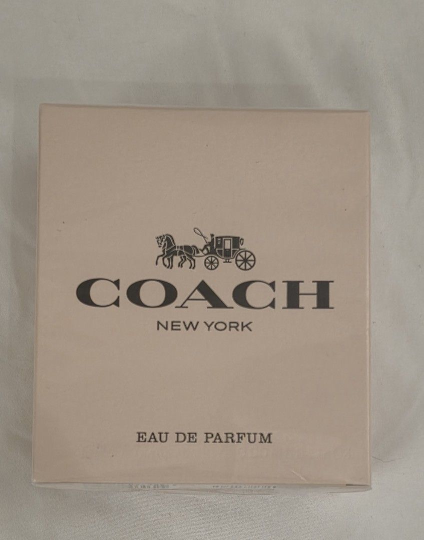 COACH NEW YORK Eau de Parfum 90ml (Category: Fragrance & Deodorants) located in Mandaluyong City. Submitted by mysharecloset (Listing ID 1461304113, Image 1). Description: - COACH NEW YORK Eau de Parfum - Size: 90ml / 3 FL. OZ. - Made in France - Authentic product (Batch code: 08N29N151) - Contains alcohol denat., fragrance, aqua, and other ingredients..