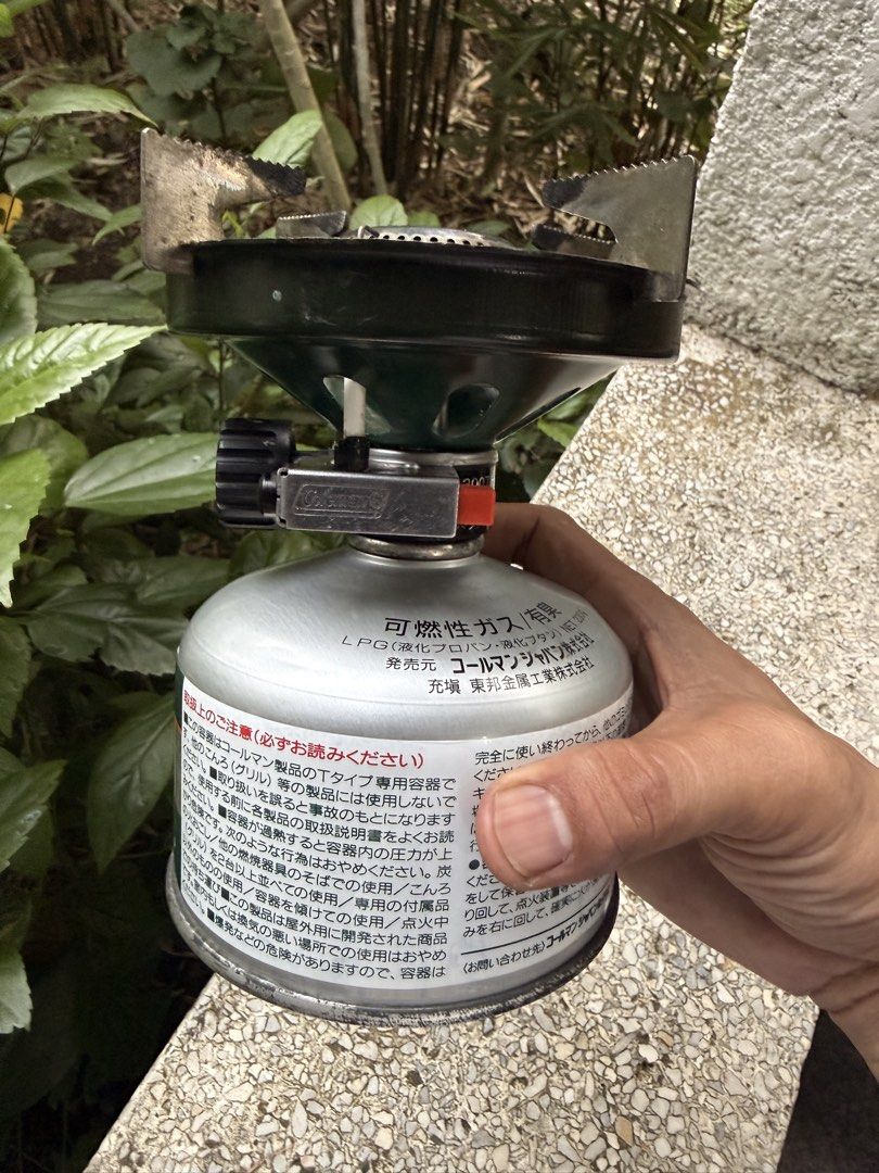 Coleman and Sakae Fuji (Category: Hiking & Camping) located in Calamba. Submitted by transitory (Listing ID 1461251483, Image 2). Description: For Sale COLEMAN camping/bikepacking stove set In very good working condition ₱2,200 Sakae Fuji Spark Ace BT-20SP torch with gas canister ₱1,100 Please see photos included Take all items for ₱3,000 Calamba,Laguna location Shipping c/o buyer Pm or contact 09165870869 Salamat.