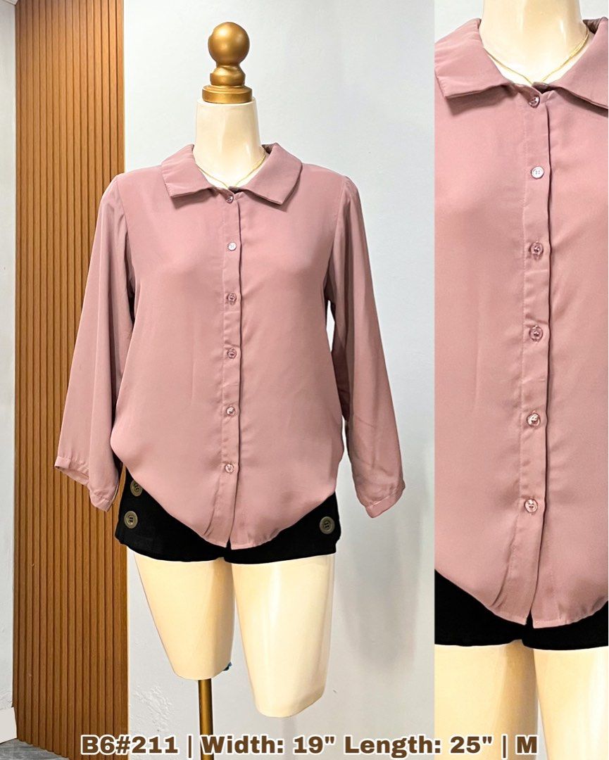 Collar Casual / Officd Blouse • Purple (Category: Blouses) located in Cavite. Submitted by cnchnll (Listing ID 1461292130, Image 1). Description: .