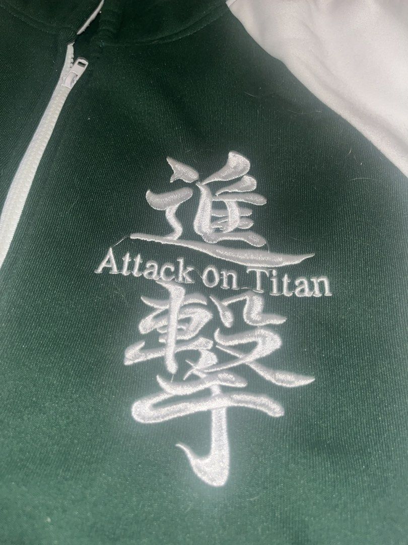 Comic Alley Attack on Titan Jacket (Category: Coats, Jackets and Outerwear) located in Manila. Submitted by shoeracs (Listing ID 1461195679, Image 2). Description: BRAND: Comic Alley SIZE: S CONDITION: Like New, Used once or twice LOC: Santa Cruz Manila MOP: GCash MOD: Lalamove, J&T.