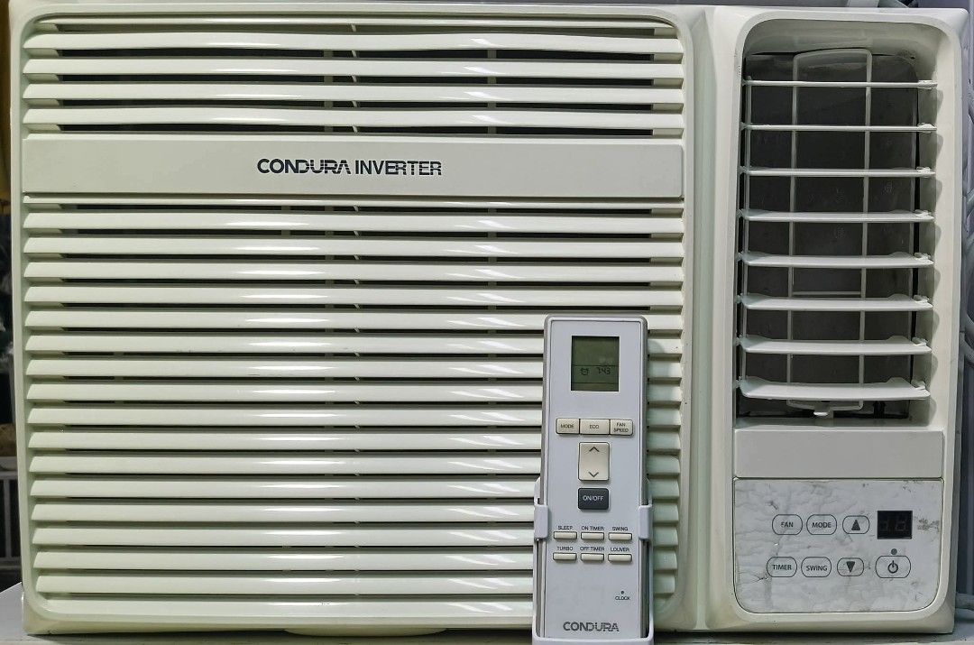 Condura Inverter Window Type Aircon (Category: Air Conditioning and Heating) located in Manila. Submitted by jamaya09 (Listing ID 1461195605, Image 1). Description: - Condura Inverter Window Type Air Conditioner - Works perfectly and cools rooms effectively - Includes original remote control - Ideal for beating the heat - Ready for pickup.