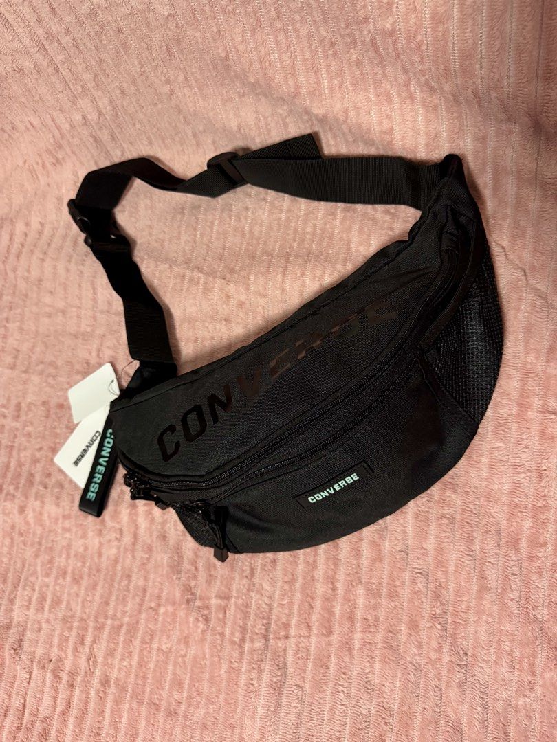 CONVERSE CROSSBODY / SLING BAG (Category: Belt bags, Clutches and Pouches) located in Taguig. Submitted by shopbyluna18 (Listing ID 1461317304, Image 1). Description: Brand New with Tags ✨ Original Converse ✨ Classic all-black design ✨ Spacious main compartment ✨ 2 zippered compartments for better organization ✨ Adjustable strap with secure buckle ✨ Lightweight and easy to carry ✨ Perfect for everyday errands, travel, casual OOTD & on-the-go esse