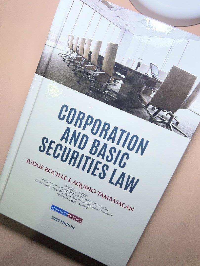 Corporation and Basic Securities Law (Category: Textbooks) located in Makati City. Submitted by sirifinds (Listing ID 1461273449, Image 1). Description: .