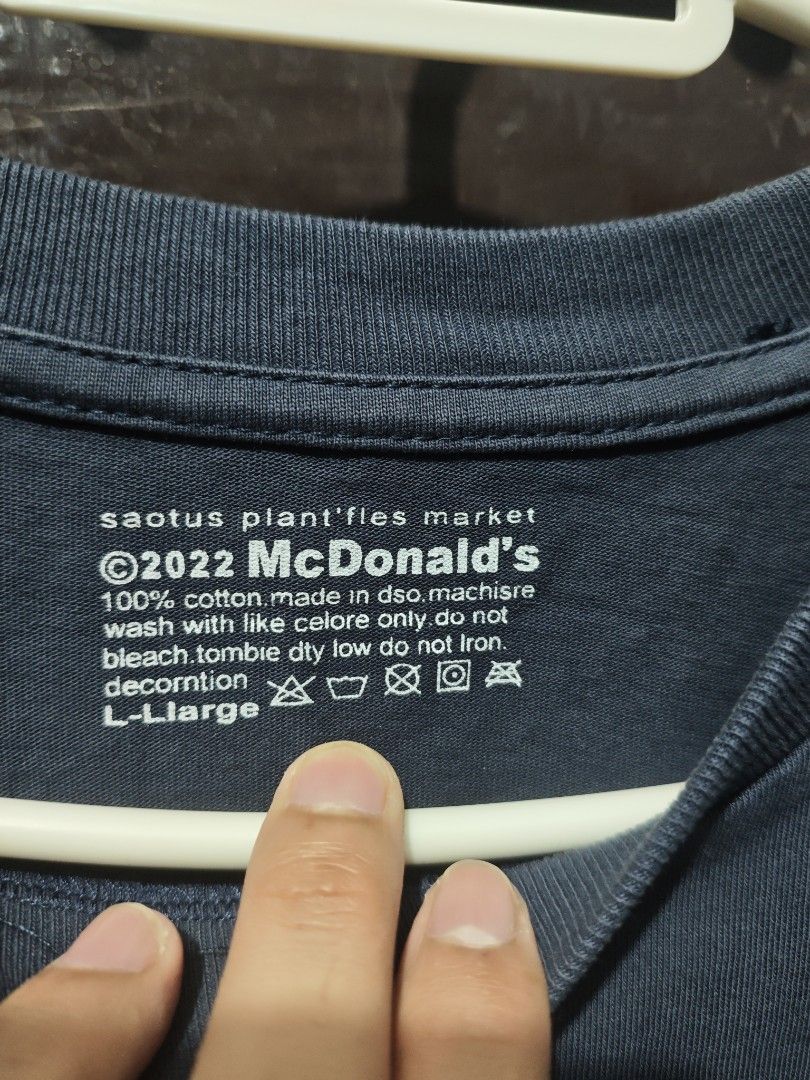 CPFM McDonald's Big Mac Special Sauce (Category: Tshirts & Polo Shirts ) located in Dasmarinas. Submitted by grandeurthrift (Listing ID 1461278931, Image 2). Description: - Cool McDonald's graphic t-shirt - Features iconic Big Mac and 'Special Sauce' text - Made from 100% comfortable cotton - Size: Large -xl - A must-have for any McDonald's enthusiast! dasma cavite area jnt courier.