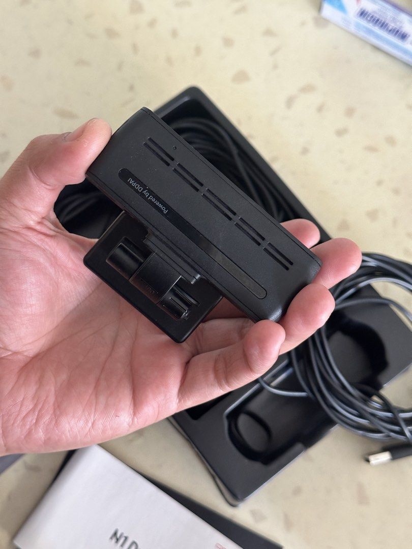 DDPai N1 DUAL Dashcam Front and Rear Camera (Category: Audio, Video, Alarm and other Electronic Accessories) located in Pasig City. Submitted by afrancis26 (Listing ID 1461323822, Image 2). Description: - DDPai N1 DUAL dashcam set - Includes both front and rear cameras - All necessary cables and mounting accessories included - User guide provided - Ready for immediate vehicle installation.