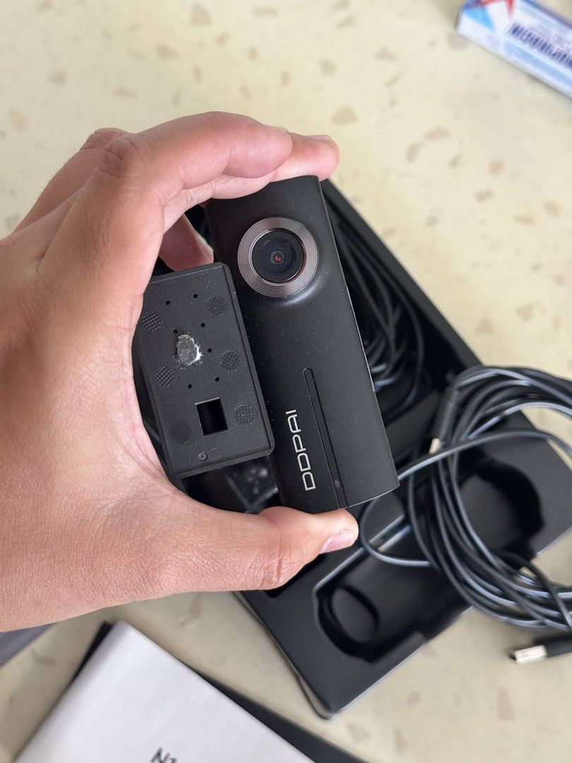DDPai N1 DUAL Dashcam Front and Rear Camera (Category: Audio, Video, Alarm and other Electronic Accessories) located in Pasig City. Submitted by afrancis26 (Listing ID 1461323822, Image 3). Description: - DDPai N1 DUAL dashcam set - Includes both front and rear cameras - All necessary cables and mounting accessories included - User guide provided - Ready for immediate vehicle installation.
