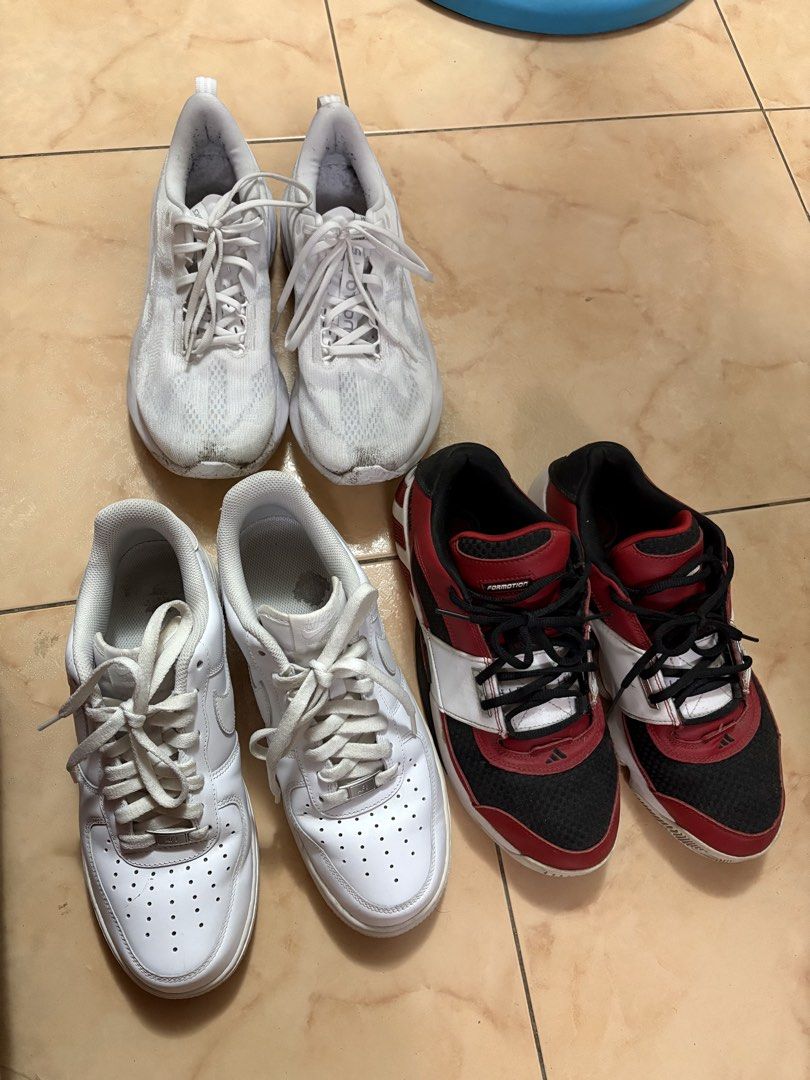 Declutter Sale! Asics-Adidas-Nike (Category: Sneakers) located in Manila. Submitted by alecp824 (Listing ID 1461131286, Image 1). Description: For Sale! Decluttering Asics Novablast 5 - 4,5k size 9 9.5/10 condition (50km mileage) Adidas Hibachi - 2k size 9.5 8.5/10 condition Air Force 1 - 3k size 9 9/10 condition All nego! DM for inquiries. Thank you!.