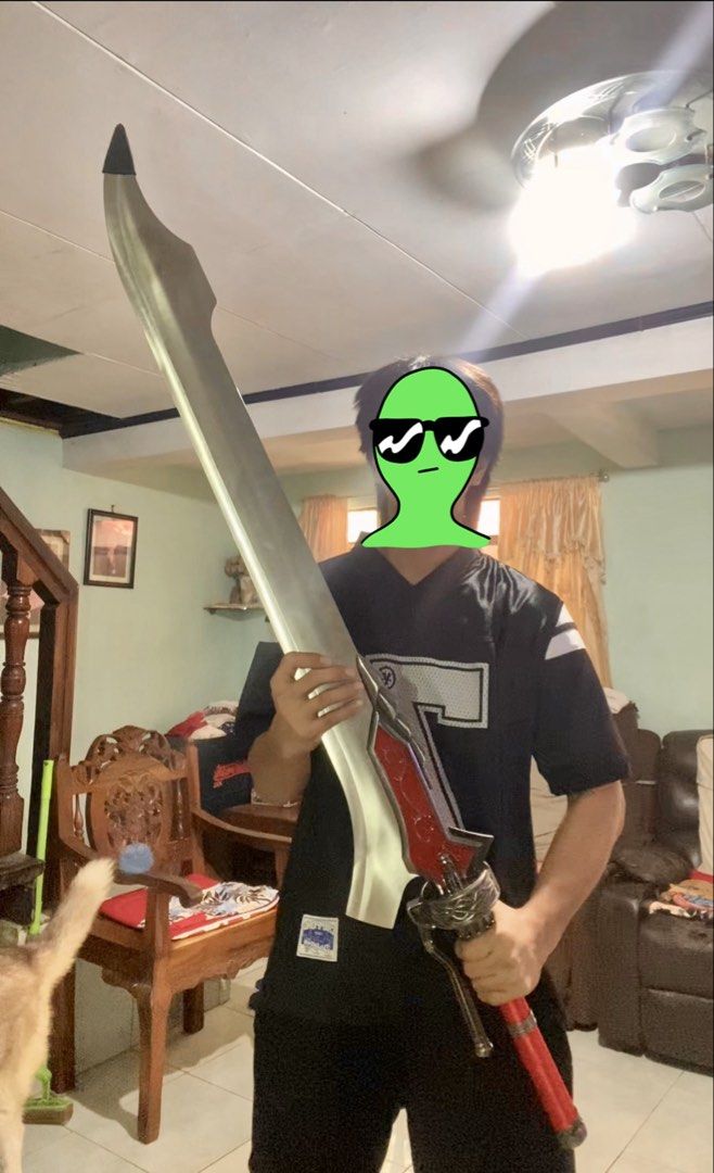 Devil May Cry Nero Red Queen LifeSize Sword 1:1 (Category: Action & Battle Toys) located in Paranaque City. Submitted by icko007 (Listing ID 1461175239, Image 3). Description: Devil May Cry Nero Red Queen LifeSize Sword 1:1 Made of Carbon steel With free stand / With Box Nasa 48”inches long yung sword Price: ₱7500 Only No Rush Shipping /Dibs now pay now Location Paranaque Payment Gcash/Bpi Shipping Lalamove/Lbc Buyers Risk / Fee ‼️Seller is not r