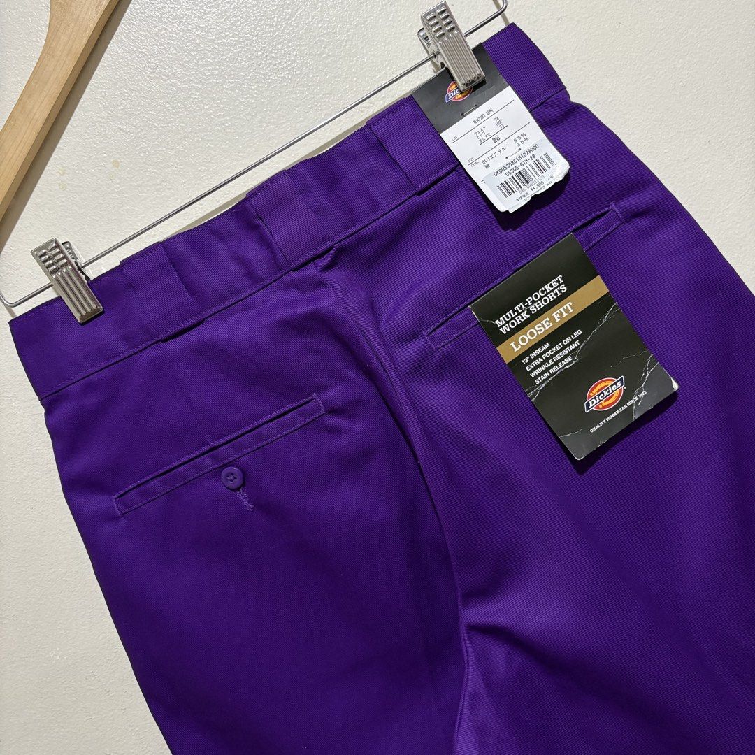 DICKIES DOUBLE KNEE PATCH PURPLE 🍇 (Category: Shorts) located in Manila. Submitted by AauuStin (Listing ID 1461229703, Image 3). Description: •Brand New wt Tag •Waist28x29 L24 .