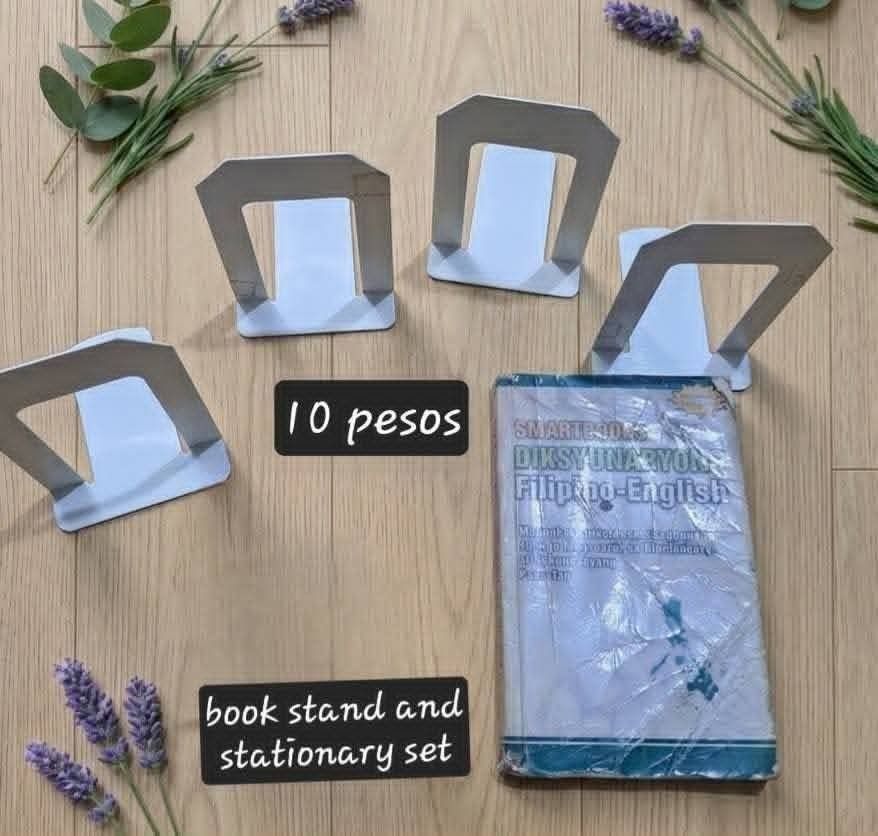 Dictionary with free 4pcs Book Stand (Category: Textbooks) located in Makati City. Submitted by kathnkeyonlineshop (Listing ID 1461271505, Image 1). Description: Actual Pictures, Payment and Condition is stated in the photo Magabasa po ng maigi! Items can be Brandnew, unused or slighly used! Lahat ng description nasa photo na. Sa mga preloved ukay manage your expectations okay. Meetup or delivery are available DM TO MINE.