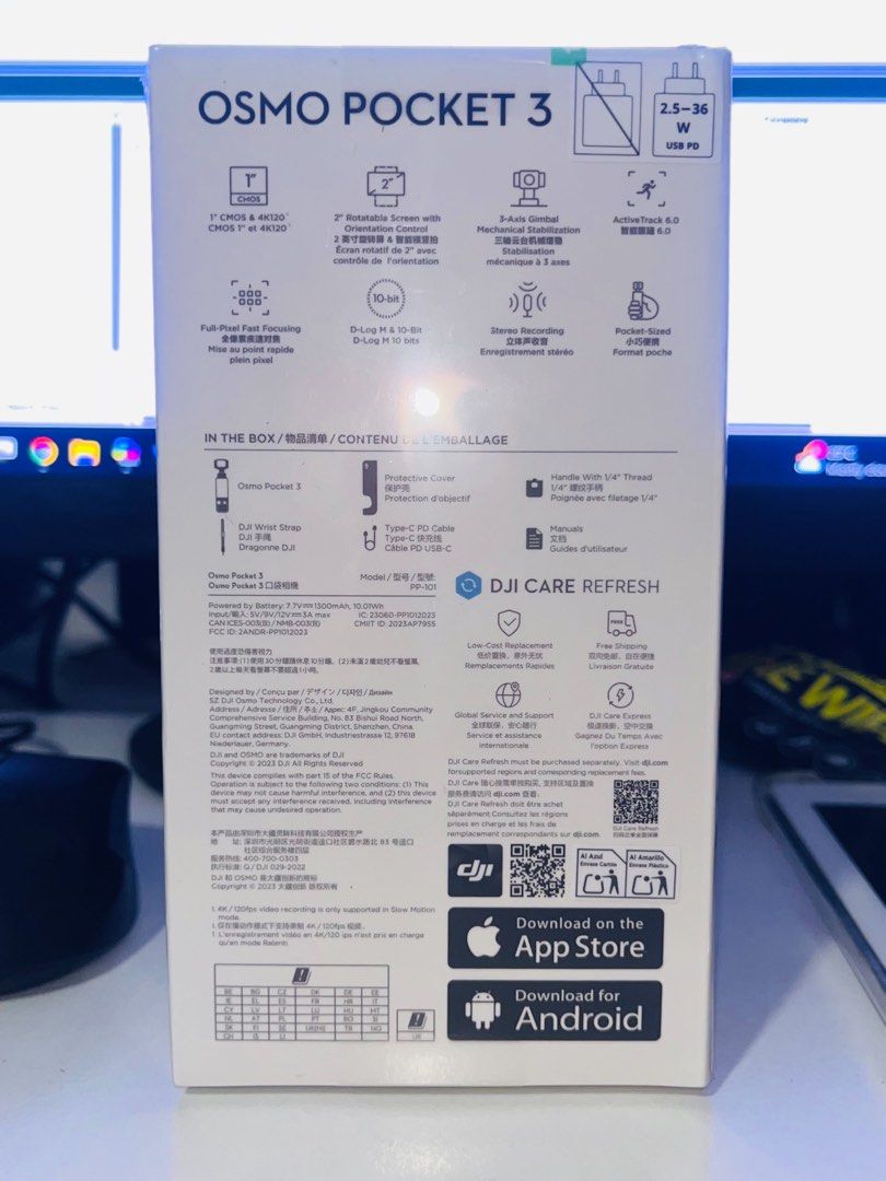 DJI Osmo Pocket 3 (Category: Cameras) located in Batangas. Submitted by itscaaaarl (Listing ID 1461252681, Image 3). Description: 📸 DJI Osmo Pocket 3 — Brand New & Sealed Brand new and factory sealed. Never opened or used. 📌 Actual item/reference photo included, photo is provided for reference only. The unit being sold is still sealed and unopened. Serious buyers only. PM for inquiries..