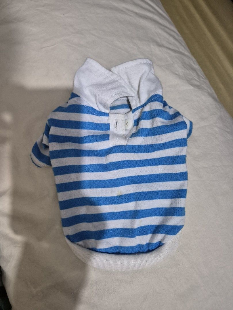Dog polo (Category: Homes & Other Pet Accessories) located in Mandaluyong City. Submitted by cldnmoris (Listing ID 1461281626, Image 3). Description: - Bundle of 3 dog shirts - Includes 2 plaid shirts (red/black, green/white) - Includes 1 striped shirt (blue/white) - All shirts feature button closures - Perfect for style and warmth - Great for photos or daily wear - Minor signs of wear, but still in good usable condition.