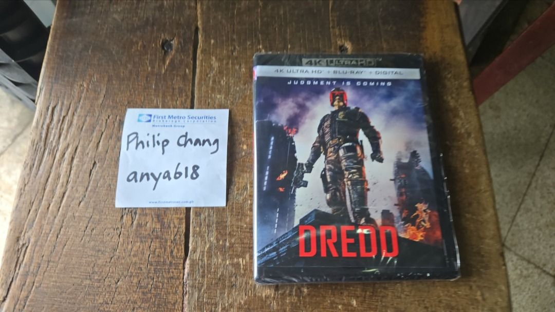 Dredd (4K Ultra HD + Blu-ray) (Category: CDs & DVDs) located in Pasay City. Submitted by anya618 (Listing ID 1461168400, Image 1). Description: FOR SALE ONLY NO SWAP brand new sealed ORIGINAL from US can ship thru lalamove at buyer's expense i ONLY accept gcash, metrobank and bpi item is located between pasay/makati posted at carousel and f-b marketplace .