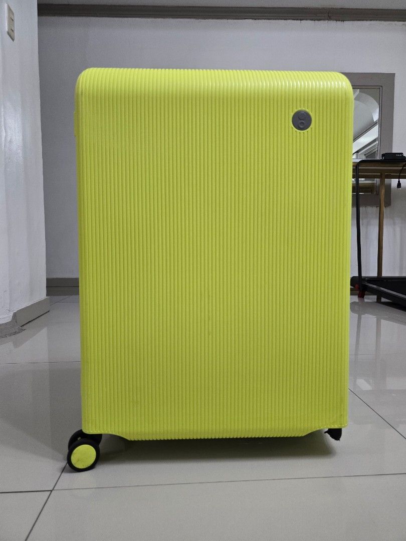 Echolac Fusion (small and medium) in Citrus (Category: Luggage) located in Del Monte. Submitted by notruthienarie (Listing ID 1461230933, Image 3). Description: SELLING AS A SET - ₱10,000 ONLY (edit: now only 8k!) For reference, SRP (per LazMall): - ₱9,499 for Medium - ₱7,999 for Small Medium size got damaged in the airport, missing one front wheel. For additional reference, screenshot of descriptions obtained from LazMall..