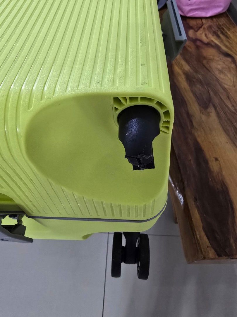 Echolac Fusion (small and medium) in Citrus (Category: Luggage) located in Del Monte. Submitted by notruthienarie (Listing ID 1461230933, Image 2). Description: SELLING AS A SET - ₱10,000 ONLY (edit: now only 8k!) For reference, SRP (per LazMall): - ₱9,499 for Medium - ₱7,999 for Small Medium size got damaged in the airport, missing one front wheel. For additional reference, screenshot of descriptions obtained from LazMall..