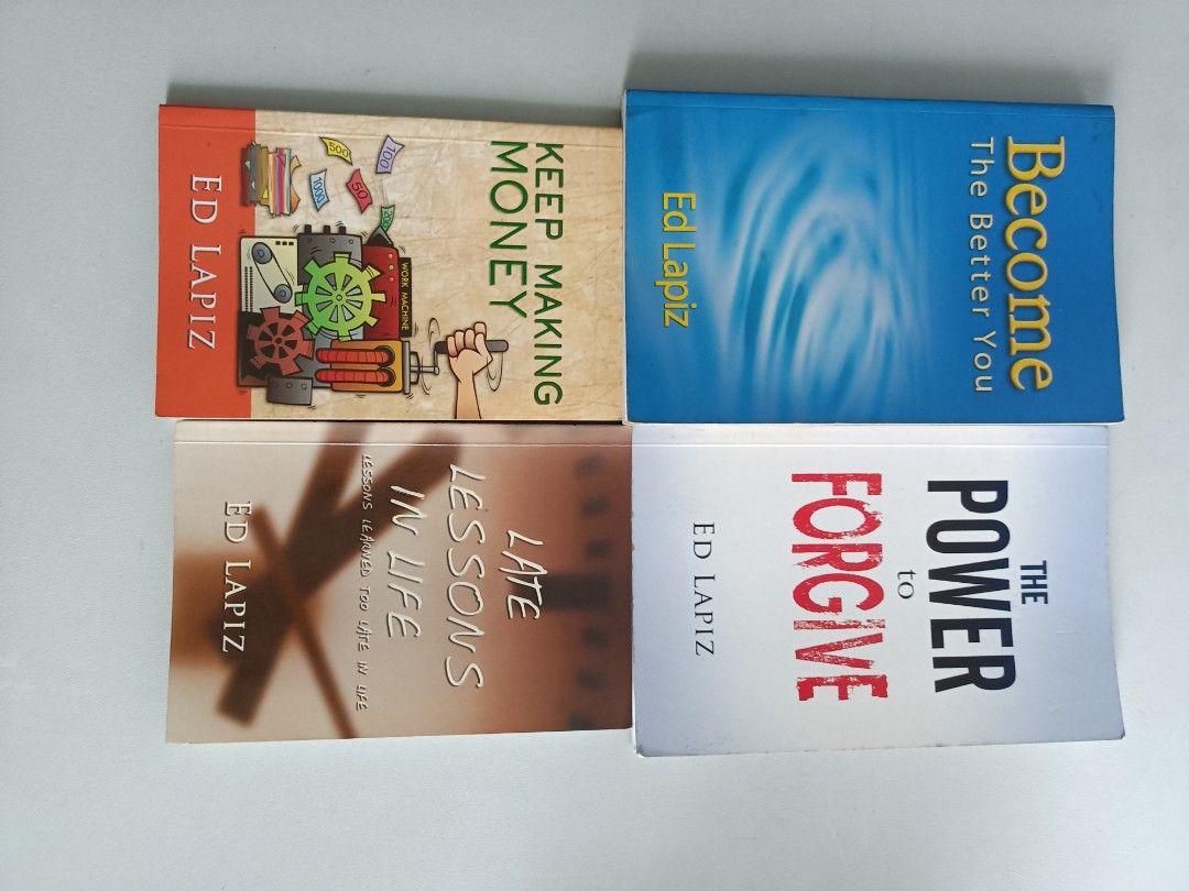 Ed Lapiz books bundled take all (Category: Religion Books) located in Manila. Submitted by ilovesupersale (Listing ID 1461123005, Image 1). Description: take all fixed price lowest bundled price with freebies freebies freebies 200 pesos Only gcash payment scheduled pickup .