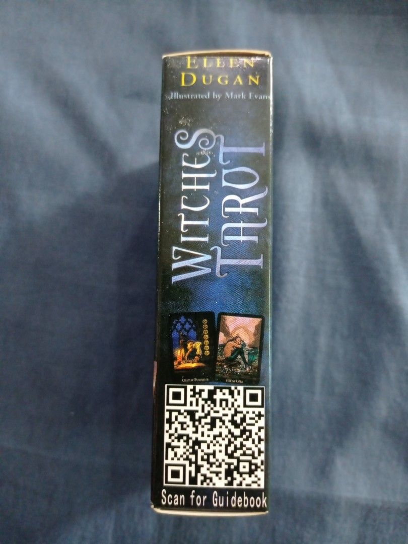 Witches Tarot Card Deck by Mark Evans (Category: Religious Items) located in Paranaque City. Submitted by annhua17524 (Listing ID 1461168295, Image 3). Description: - Quality Copy - Witches Tarot deck by Ellen Dugan - Illustrated by Mark Evans - Features beautiful, detailed artwork - Ideal for divination and spiritual practice - A must-have for tarot enthusiasts - Selling as is, no to low ballers, do your research before you purchase - Please ref