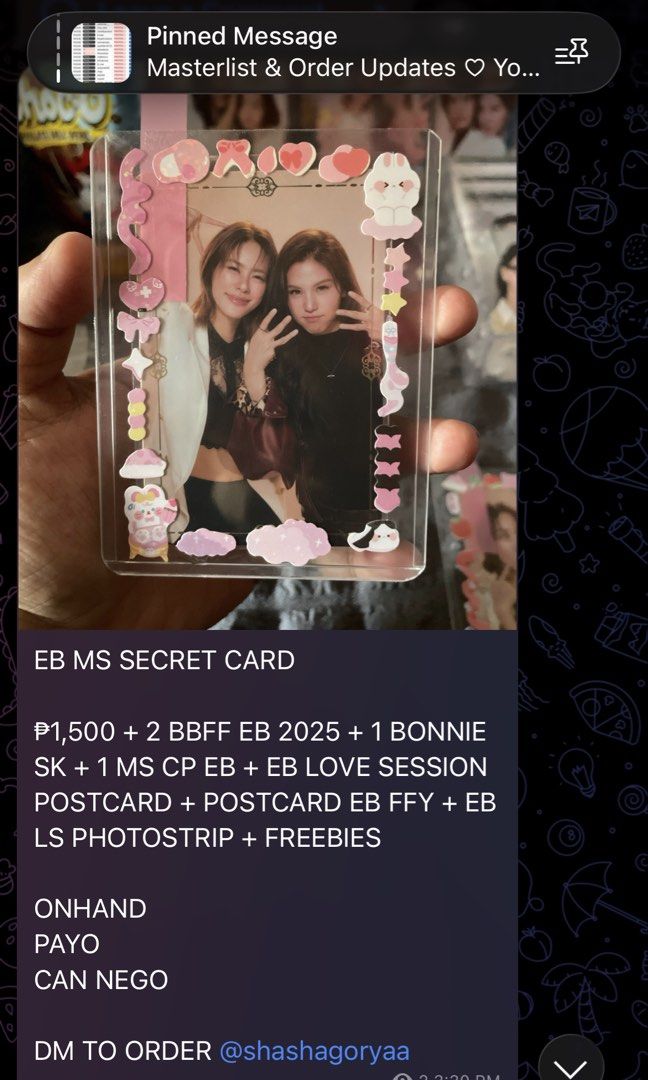 Emibonnie Secret Card Moonshadow (Category: Raw Singles) located in Carmen. Submitted by dzlmpk (Listing ID 1461153825, Image 1). Description: With inclusions see pic.