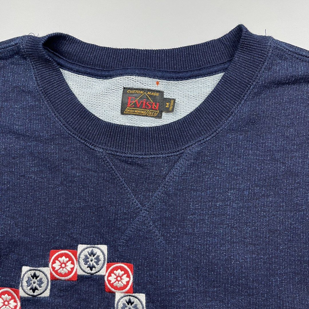 Evisu - Seagull Embroidery logo - Sweatshirt (Category: Coats, Jackets and Outerwear) located in Subic. Submitted by splx.stff (Listing ID 1461143309, Image 3). Description: No Flaw Excellent Condition All details are posted - Width: 21 Length: 26.5 - Feel free to offer Ask before you buy No return No Refund .