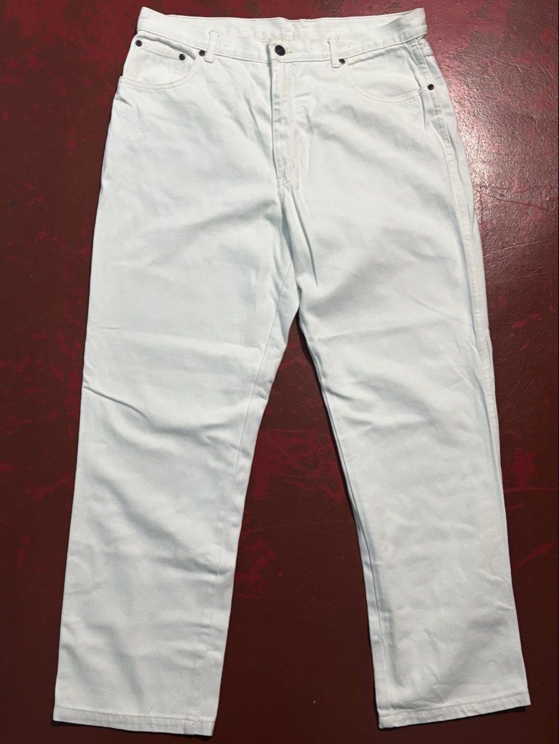 FADED OUT LABEL REGULAR FIT DENIM (Category: Jeans) located in Manila. Submitted by tindero_ng_ano (Listing ID 1461180741, Image 1). Description: FADED OUT LABEL REGULAR FIT DENIM -Size: 34-36 US Mens -Dimensions: Waist: 18” (36”), Leg Width: 14, Length: 42” -Condition: Used trice / No issue -Price: 400 -Rfs: Decluttering.
