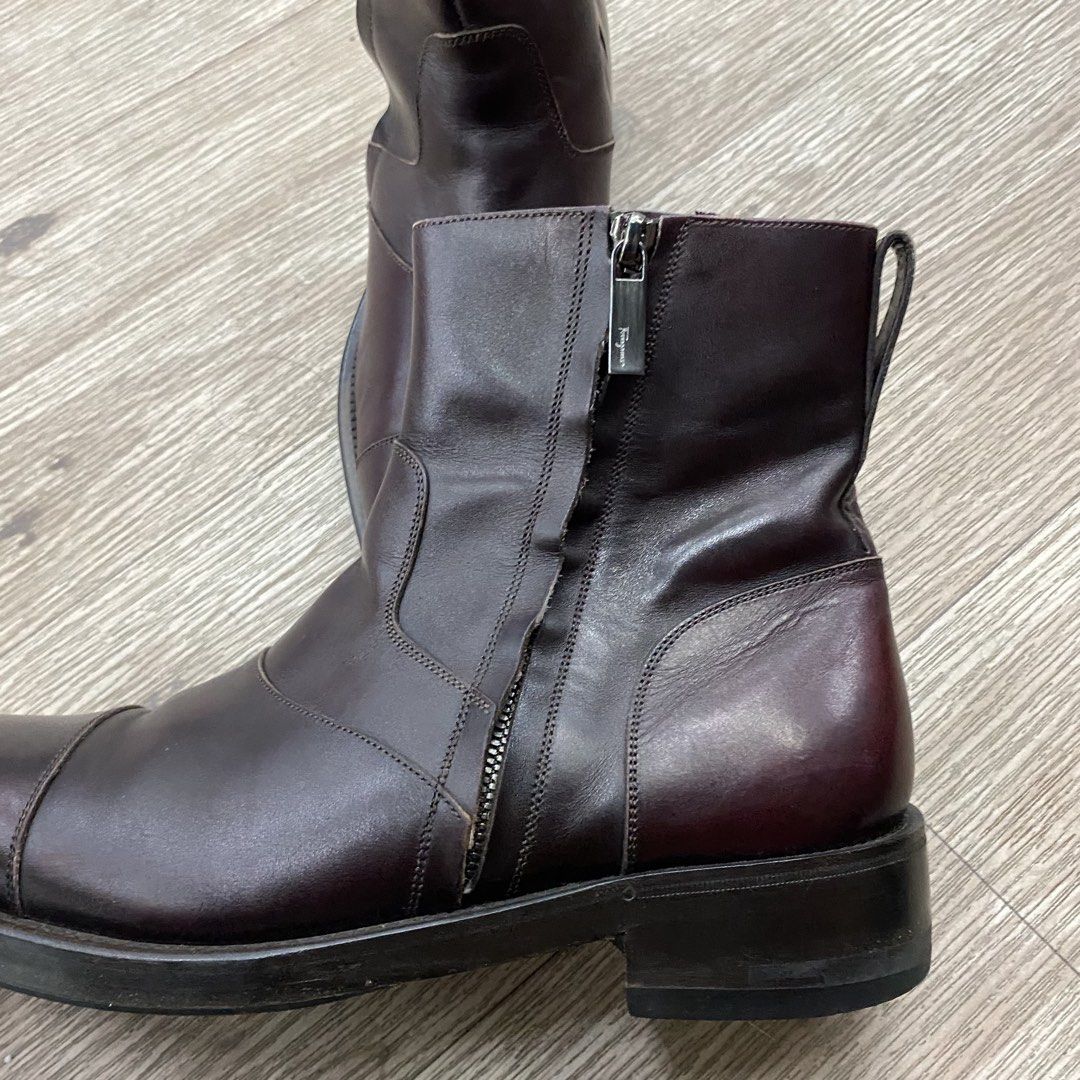 Ferragamo - Palace Leather Boots (Category: Boots) located in San Miguel. Submitted by stylecycle. (Listing ID 1461257692, Image 3). Description: Ferragamo - Palace Leather Boots Authentic Size : 7 Condition : 9.8/10 .