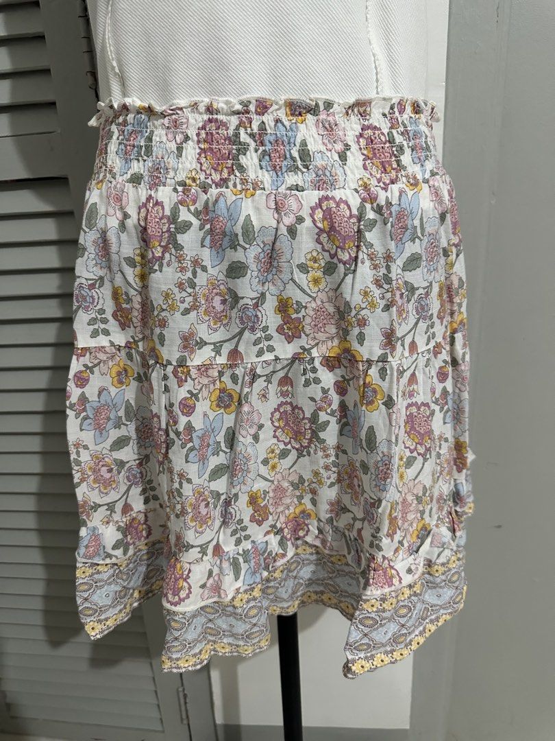 Floral skirt (Category: Skirts) located in Subic. Submitted by ruffa_assorted_item (Listing ID 1461225122, Image 1). Description: - Tiered floral print skirt with hem - Comfortable and breezy design - Ideal for casual outings or beach days.