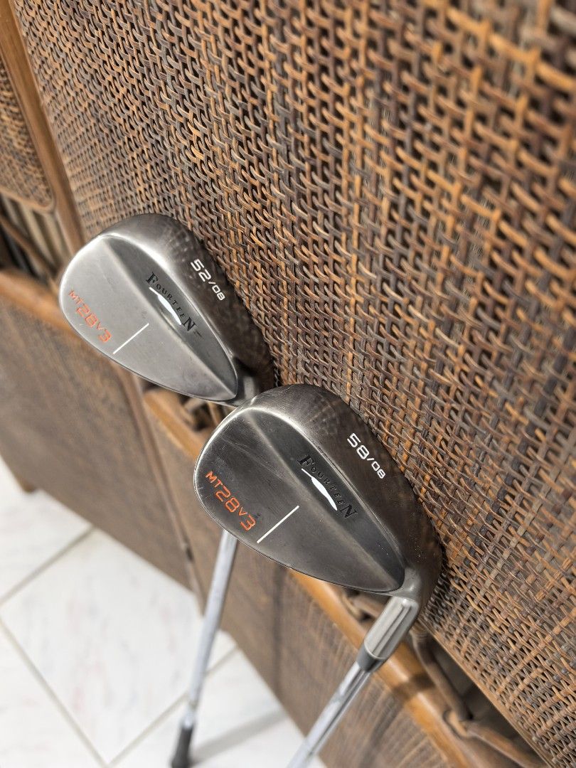 Fourteen wedge (Category: Golf) located in Caloocan City. Submitted by ace2729 (Listing ID 1461116101, Image 3). Description: FOURTEEN WEDGE MT28v3 *52°-08 58°-08 BOTH ARE IN VERY GOOD CONDITION 💸 Sold as set for only 3,000 LOCATION: PUNTURIN VALENZUELA WE SHIP NATIONWIDE SF BUYER'S EXPENSE .