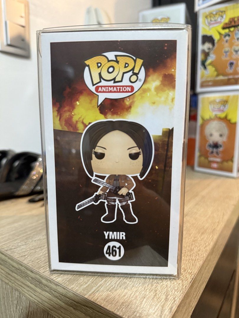 Funko Pop Attack on Titan Ymir #461 (Category: Figurines & Statues) located in Manila. Submitted by kdollie (Listing ID 1461248549, Image 2). Description: - in good condition - box protector included rfs: decluttering.