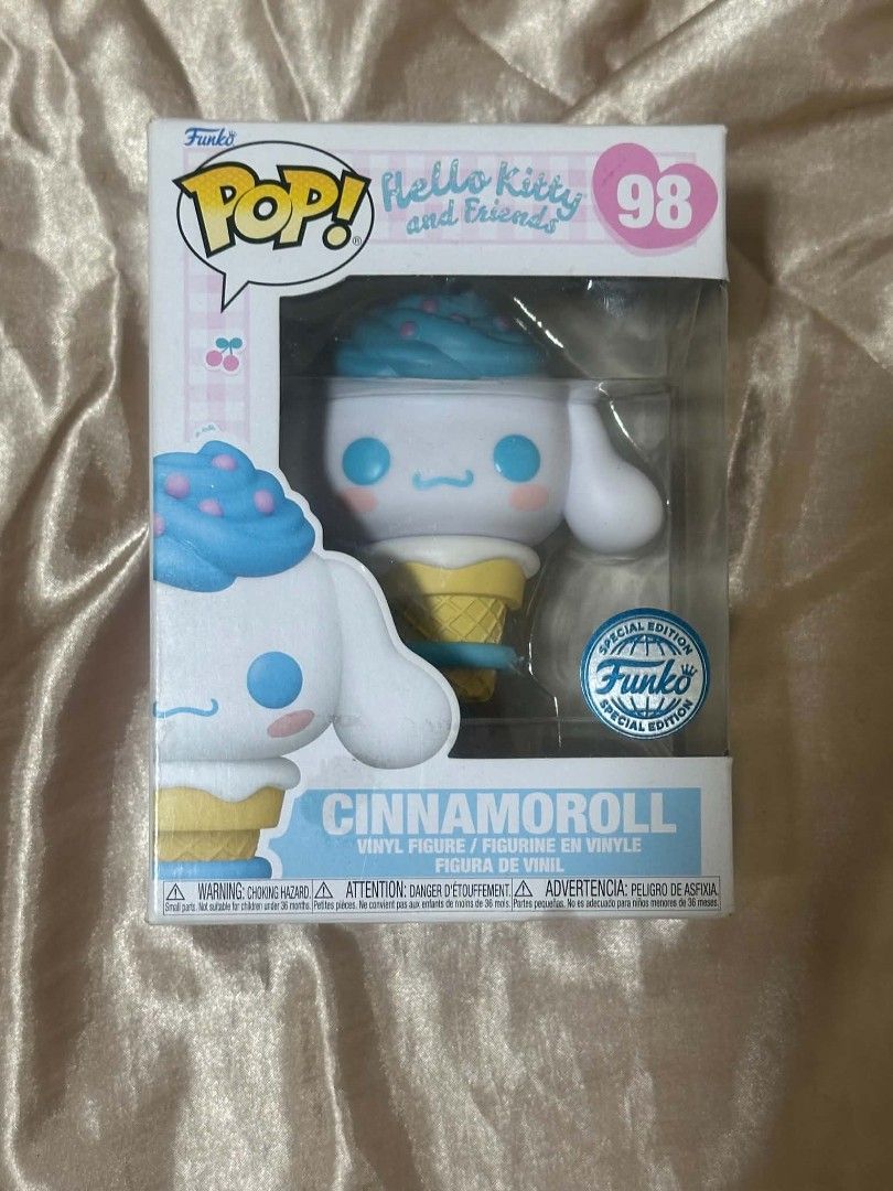 Funko Pop! Hello Kitty and Friends Cinnamoroll #98 Special Edition (Category: Designer & Blind Box Toys) located in Manila. Submitted by andreiming84756 (Listing ID 1461200607, Image 1). Description: - Funko Pop! Figure: Cinnamoroll - Line: Kitty and Friends - Edition: Special Edition #98 - Condition: Brand new, in original packaging - Ideal for: Collectors and fans of Sanrio characters.