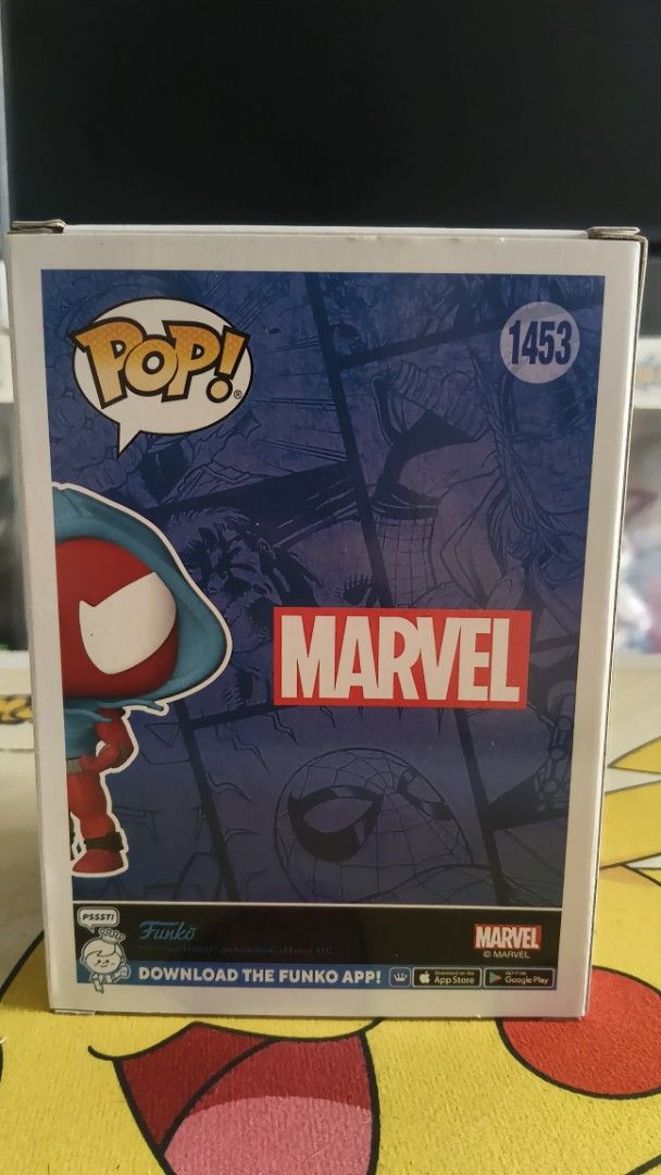Funko Pop Marvel Scarlet Spider 1453 (Category: Figurines & Statues) located in Manila. Submitted by rjoseff.cloud (Listing ID 1461299582, Image 3). Description: - Funko Pop! Marvel Scarlet Spider #1453 - Special Edition figure - Ideal for Marvel and Spider-Man fans - A great addition to any collection.