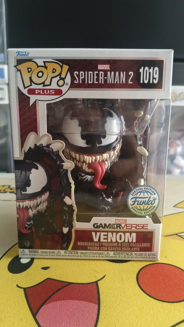 Funko Pop Marvel Spider-Man 2 Venom 1019 Special Edition (Category: Figurines & Statues) located in Manila. Submitted by rjoseff.cloud (Listing ID 1461299355, Image 1). Description: - Funko Pop! Venom figure - Gamerverse Edition, #1019 - From Marvel's Spider-Man 2 - Special Edition release - Perfect for Marvel and Spider-Man collectors.
