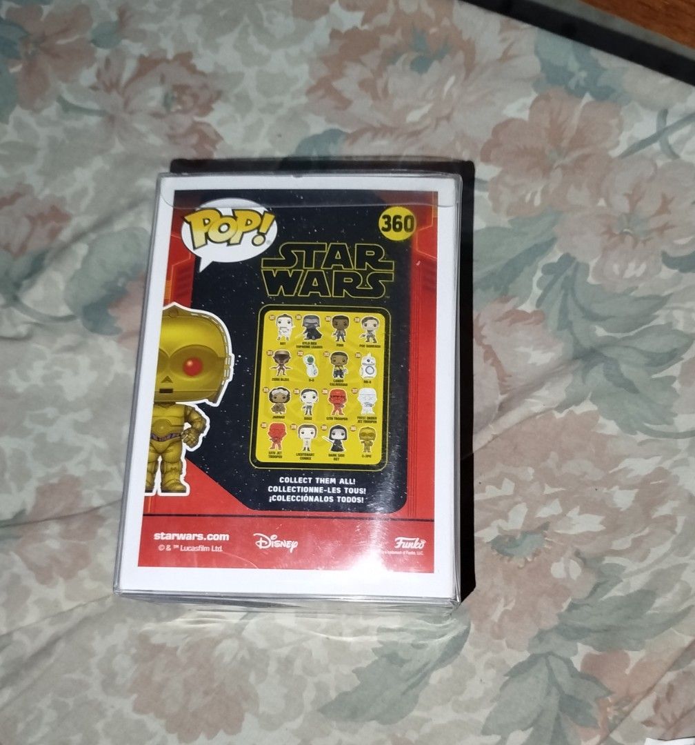 Funko Pop Star Wars C-3PO #360 (Category: Designer & Blind Box Toys) located in Quezon City. Submitted by y2k_thriftkid (Listing ID 1461225627, Image 3). Description: - Funko Pop! Star Wars #360: C-3PO - Iconic gold droid with striking red eyes - Comes in its original, well-maintained box - A must-have for any Star Wars enthusiast or Funko collector - Box condition: Good.