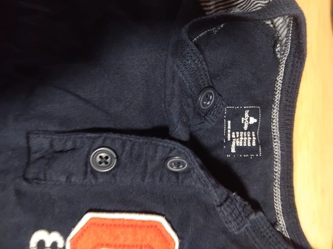 Gap & Baby Gap Kids Clothes Bundle - Size 3T (Category: Babies & Kids Fashion) located in Manila. Submitted by ghisky_24 (Listing ID 1461116679, Image 2). Description: - Bundle of 5 kids' clothing items, all size 3T. - Two pairs of denim shorts. - One navy blue long-sleeve shirt with orange 'G' graphic. - One navy blue short-sleeve shirt with 'Monaco' graphic. - One blue Gap t-shirt with bear graphic. - One pair of tan shorts. For 3 to 5 years ol