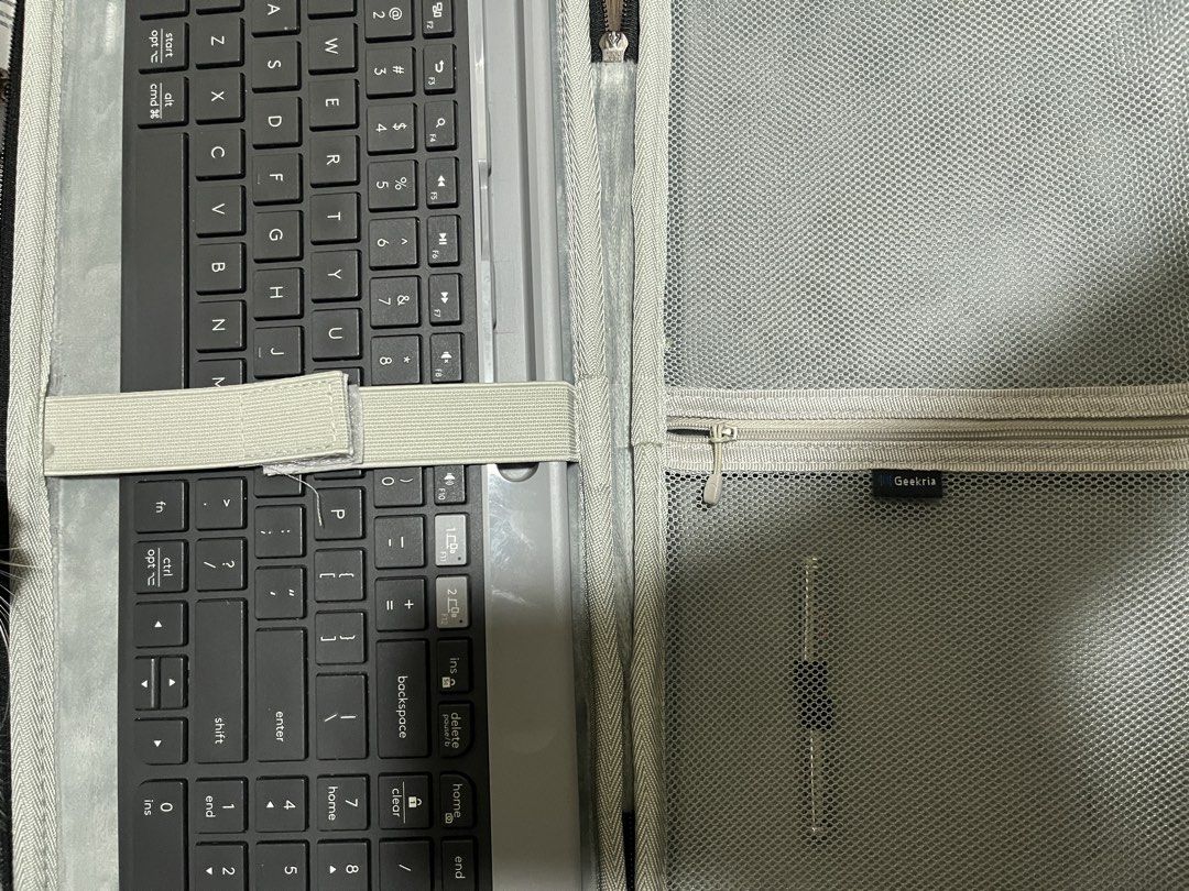 Geekria Keyboard Carrying Case for Keyboard (Category: Computer Keyboard) located in San Fernando. Submitted by patrishdeborja (Listing ID 1461161254, Image 3). Description: - Hard shell case for keyboard protection. - Fits Logitech keyboards well. - Internal mesh pocket for storing accessories. - Durable double YKK zippers for easy access. - Shields your keyboard from bumps and scratches. - Perfect for travel or safe storage..