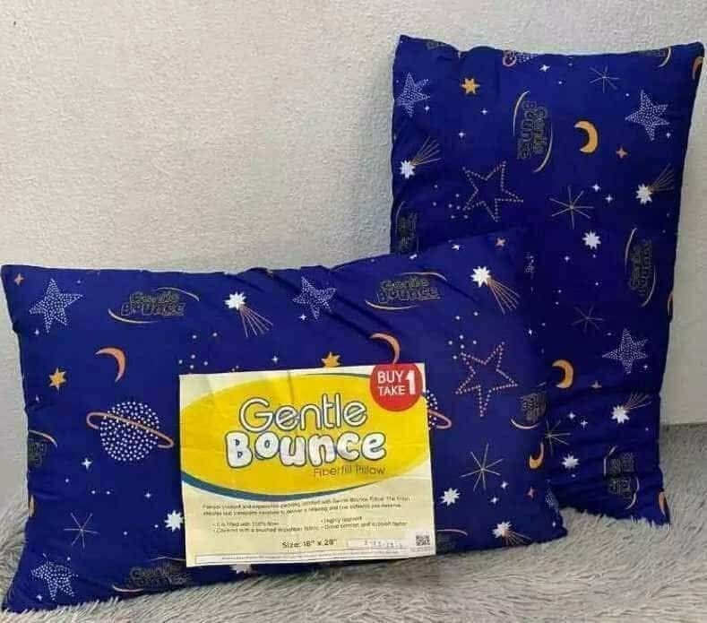 Pillows (B1 T1) (Category: Bedding & Towels) located in Manila. Submitted by tindahanniatelizcehl (Listing ID 1461262457, Image 1). Description: Uratex BITI Gentle Bounce Galaxy Pillow 18”x28” 570 grams per pillow.
