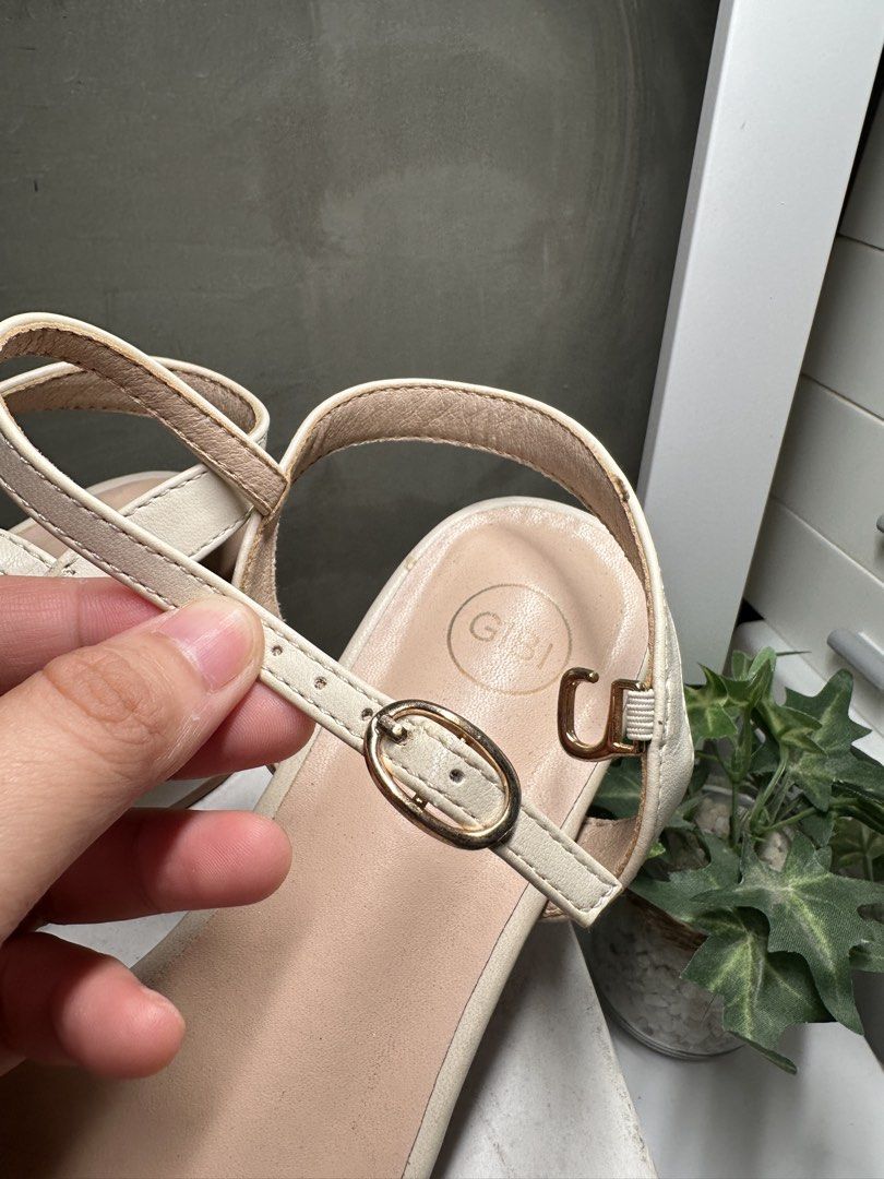 GIBI Block Heel Sandals Size 38 (Category: Heels) located in Taguig. Submitted by fatimajanne (Listing ID 1461258102, Image 2). Description: GIBI Shoes - Seldom used - in good condition - with minor scratches Location: Sta. Rosa, Laguna / Taguig.