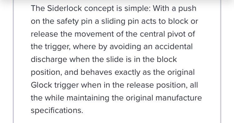 Glock siderlock (Category: Combat Sports) located in Quezon City. Submitted by saintsrow87 (Listing ID 1460412122, Image 3). Description: Siderlock for glock gen 1-4 all models from gen 1-4. Bought sa US, ambidextrous. no issues. 7,000 neg‼️.