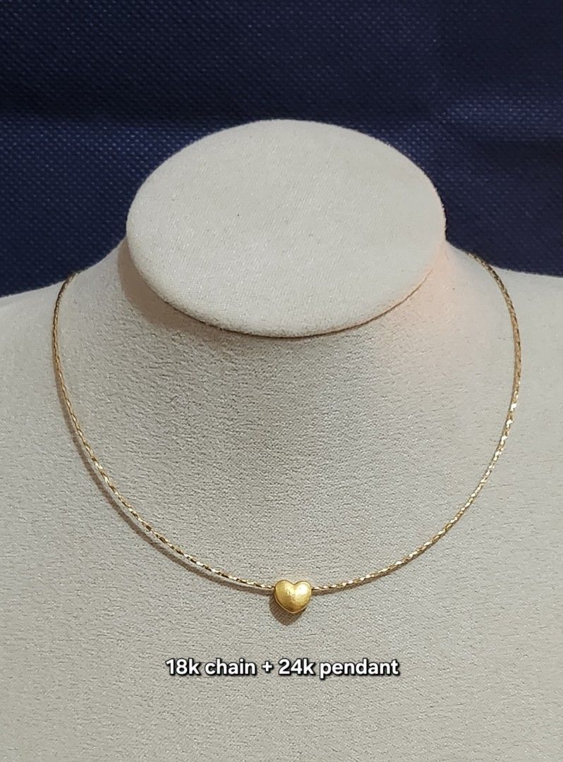 Gold Necklace (Category: Necklaces) located in Manila. Submitted by razshoppe (Listing ID 1461244540, Image 1). Description: 18k Chain and 24k pendant.