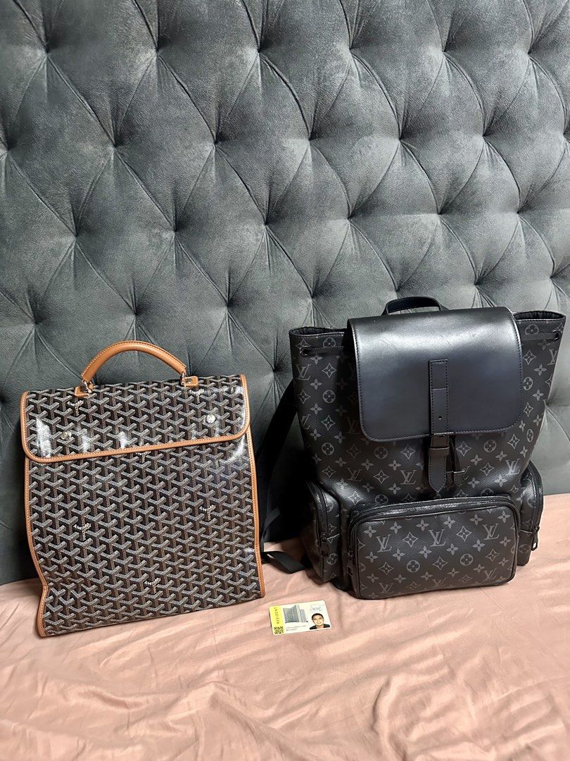 Goyard Saint Leger Backpack (Category: Luxury Bags & Wallets) located in Quezon City. Submitted by _legitAF (Listing ID 1461196439, Image 2). Description: For sale only!! Goyard Saint Leger Backpack Removable Strap turn into tote and clutch Retails around 250k 9.8/10 Like new condition With Entrupy Certificate Authentic Money back!! Meet up preferably in Sun Residences Condo, QC area .