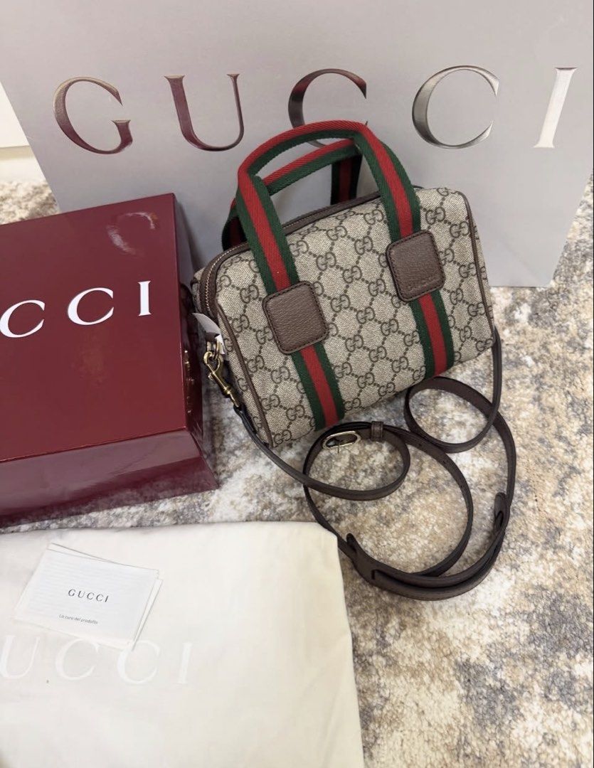 Gucci Crossbody Bag (Category: Cross-body Bags) located in Manila. Submitted by stopshop26 (Listing ID 1461156340, Image 1). Description: Gucci Crossbody Bag Brand new and original Onhand and ready to ship Complete inclusions.