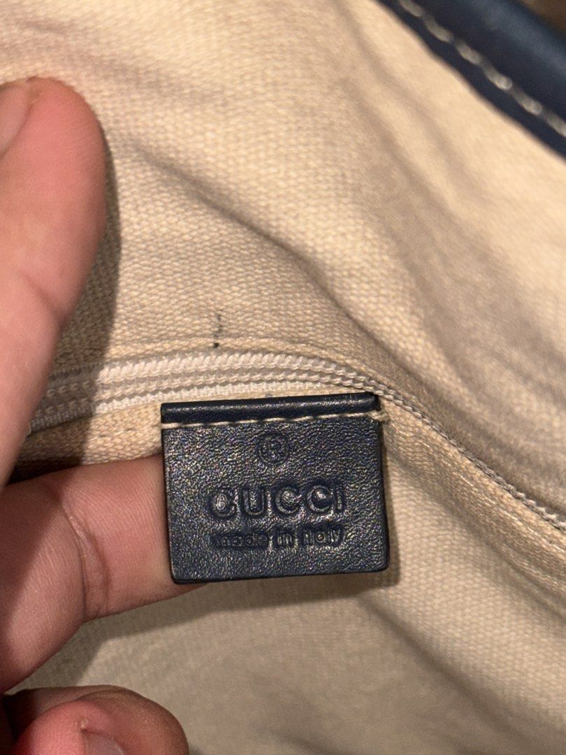 Gucci Imprime Monogram Tote| Extra Large | Vintage Authentic (Category: Luxury Bags & Wallets) located in Cavite. Submitted by billyalexis (Listing ID 1461125297, Image 3). Description: PRELOVED GUCCI IMPRIME MONOGRAM TOTE A statement Gucci Imprime Monogram Tote in an extra-large size, perfect for anyone who loves a spacious designer bag that can carry A LOT. Featuring the iconic Gucci 1934 logo, this vintage piece has a distinct old-school Gucci