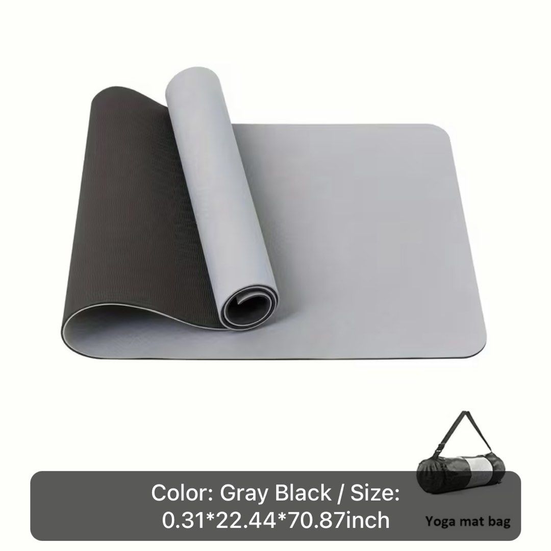 Gym Yoga Mat (Category: Exercise Mats) located in Bulacan. Submitted by erinbtrc (Listing ID 1461302304, Image 1). Description: 10/10 Condition Brand New Never been used Color Gray With Mat Pouch Bag No Flaws/Issues Can do Same Day Delivery (Lalamove) along Metro Manila or J&T Delivery.