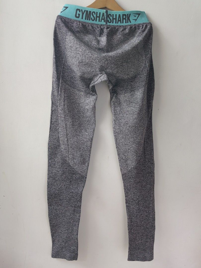 Gymshark Leggings (S) (Category: Activewear) located in Baguio. Submitted by kacijom (Listing ID 1461173736, Image 2). Description: •₱500 •Gymshark Leggings •Size S, 12. 5" waist laid flat, 34" length •9/10 (VGUC) gray teal.