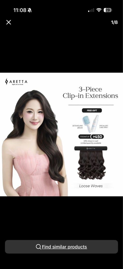 Hair Extensions Aretta Brand (Category: Hair) located in Manila. Submitted by michfinds4u (Listing ID 1461244784, Image 2). Description: Brand new unused doesn’t match my hair color.