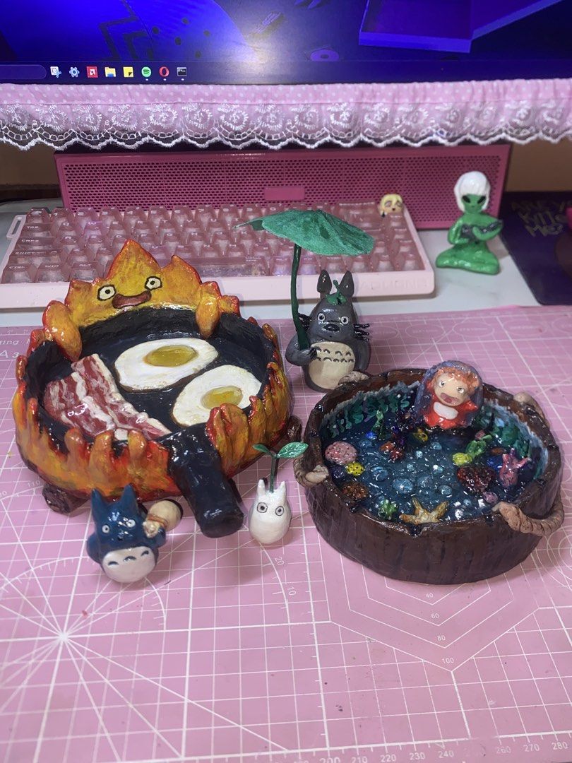 Handmade Studio Ghibli Inspired SET — 3 PIECE BUNDLE SALE (Category: Other Home Decor) located in Dasmarinas. Submitted by chunli_ (Listing ID 1461117024, Image 2). Description: Studio Ghibli Inspired Handmade Clay Set Price: PHP 3,200 (Save more buying the bundle!) Selling these unique, hand-crafted Studio Ghibli-inspired trinket dishes and desk buddies. Perfect for anime fans, collectors, or as cute desk decor! BUNDLE DEAL: * PHP 3,200 for the 